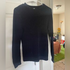 H&M Navy Knitted Sweater - Size S